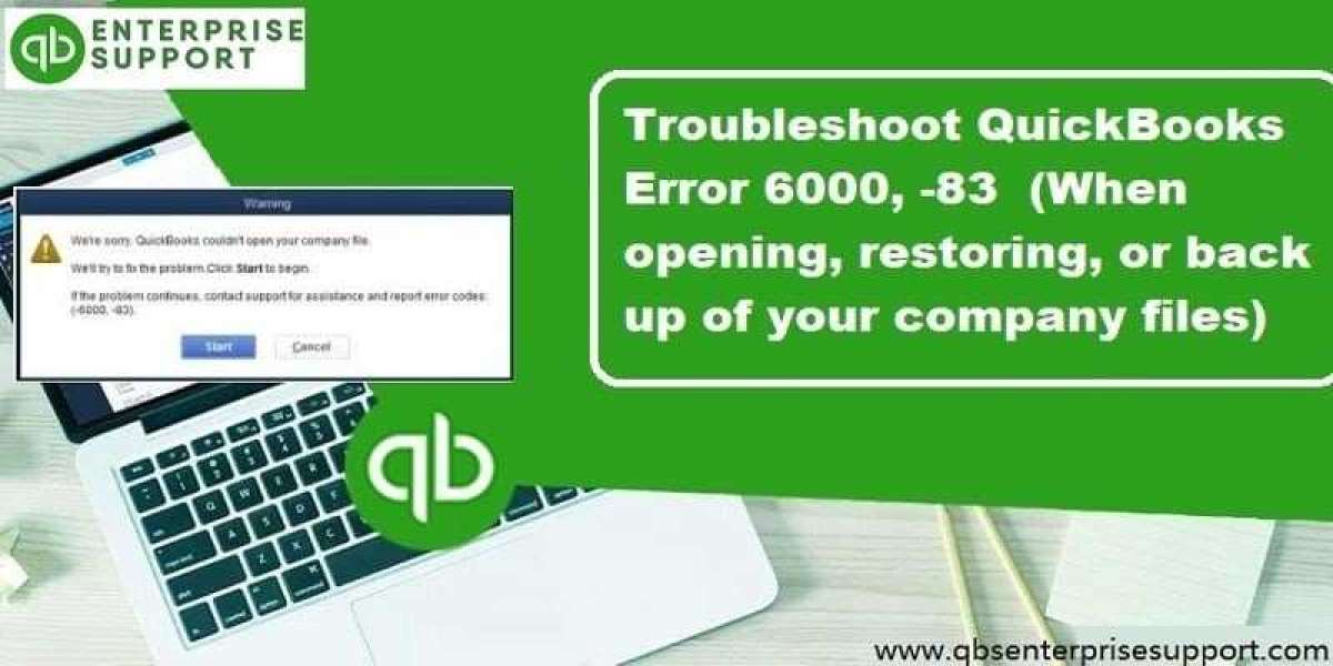 Resolve QuickBooks Error Code 6000, 83 (Effective Steps)