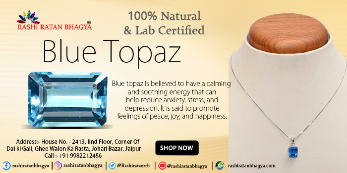 Get Original Blue Topaz Stone Online from Rashi Ratan Bhagya