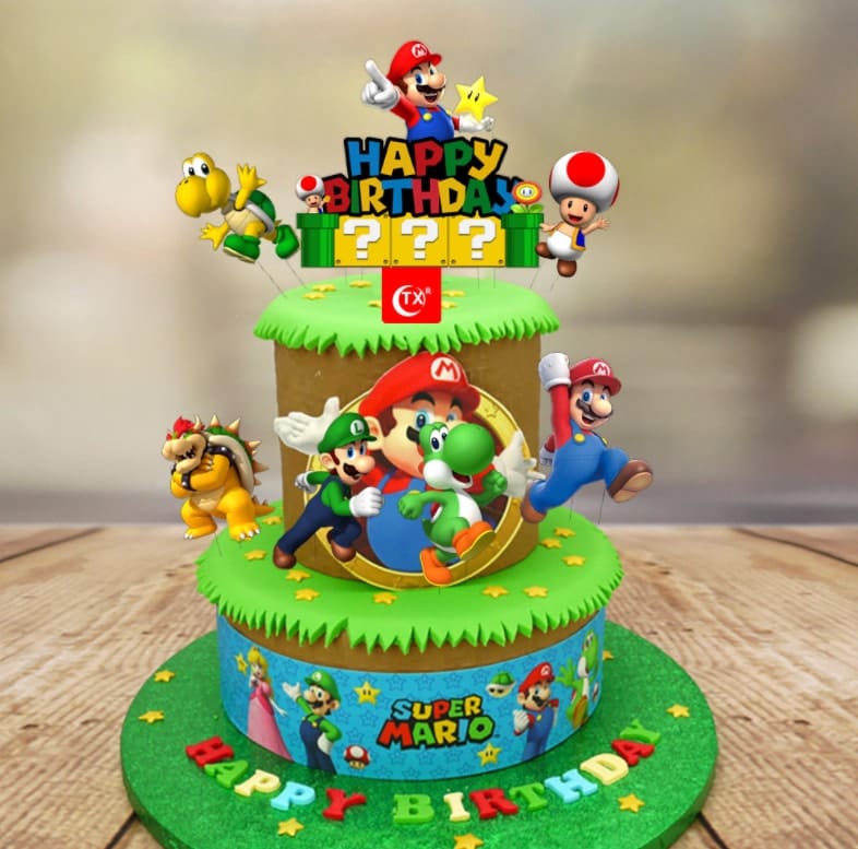 Cake Supplies | Super Mario Cake Topper | Sweetpartysupply