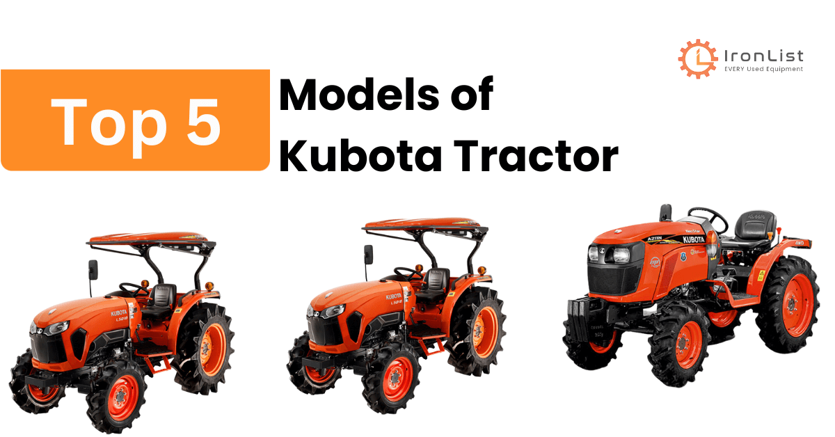 Top 5 Models of Kubota Tractor
