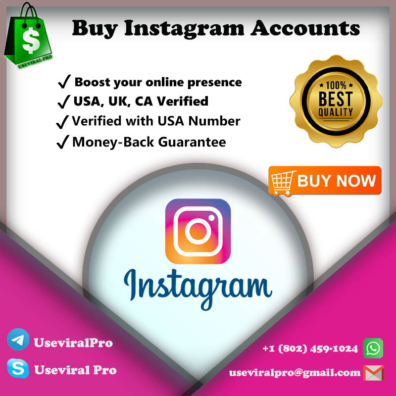 Buy Instagram Accounts - Full USA, UK, CA Verified Instagram