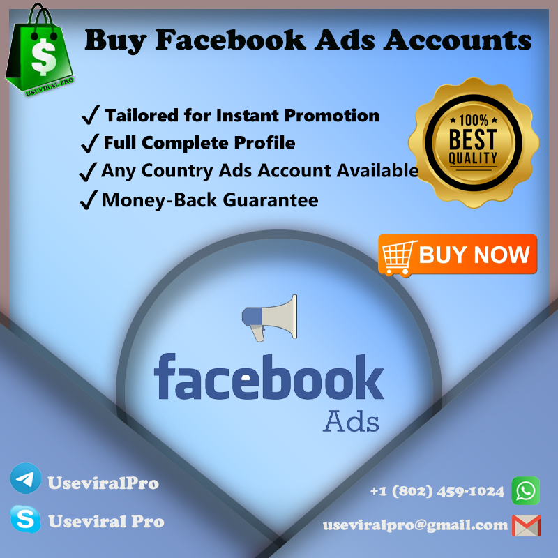 Buy Facebook Ads Account - Ready for Ads, Unlimited Ads Post