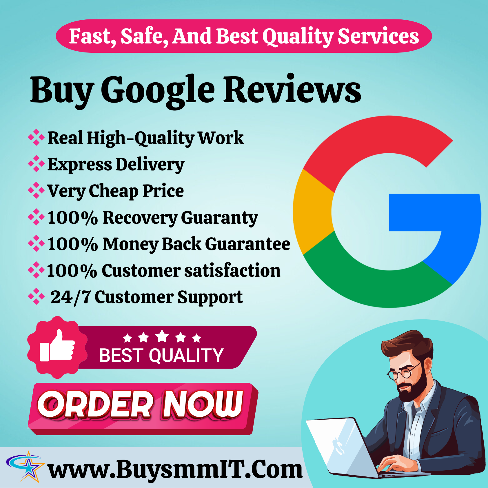 Buy Google Reviews - 100% Safe,Guarantee