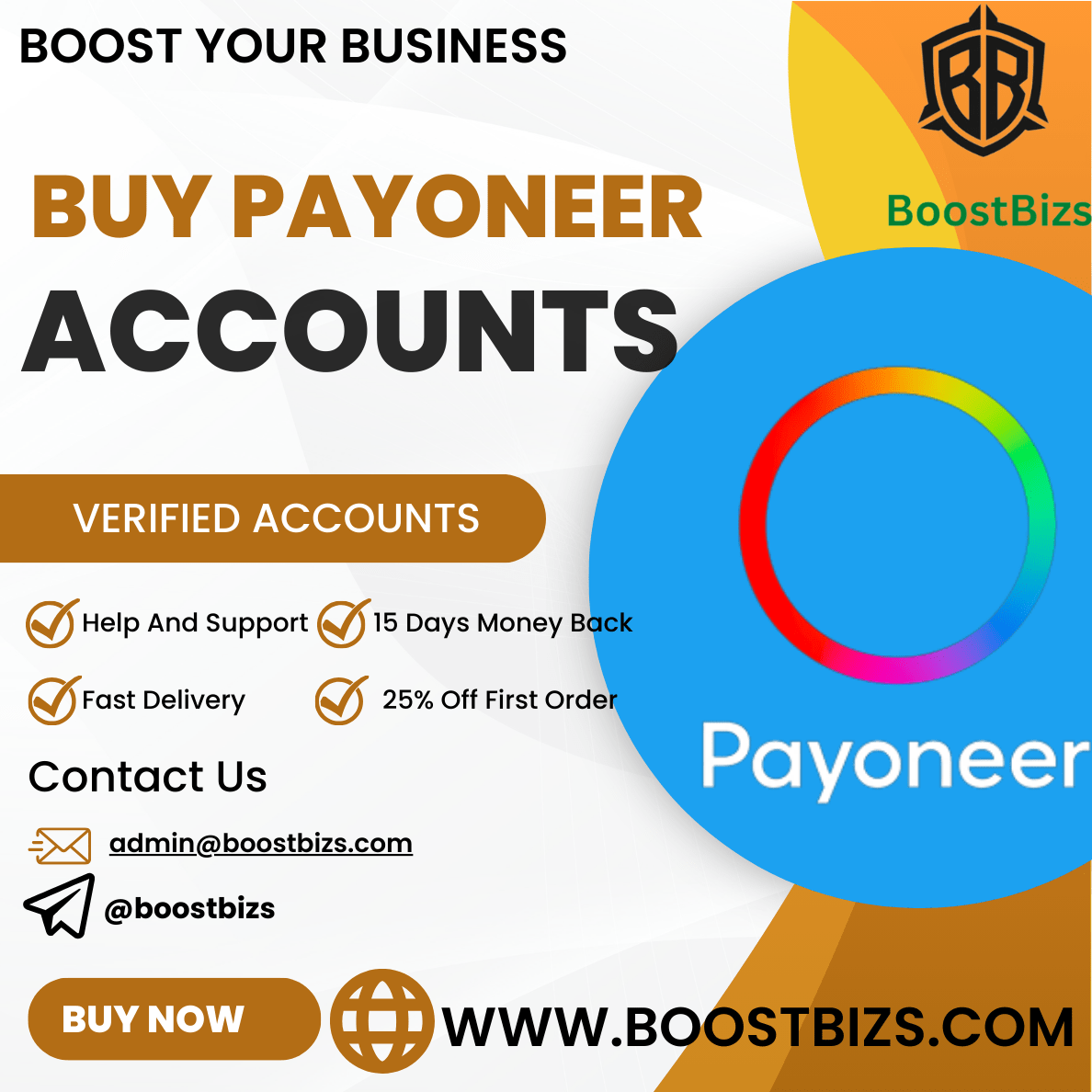 Buy Verified Payoneer Account - Boost Bizs