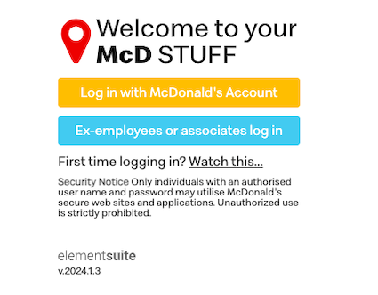 MyStuff 2.0 - McDonalds Employee Login At Mcdstuff.co.uk