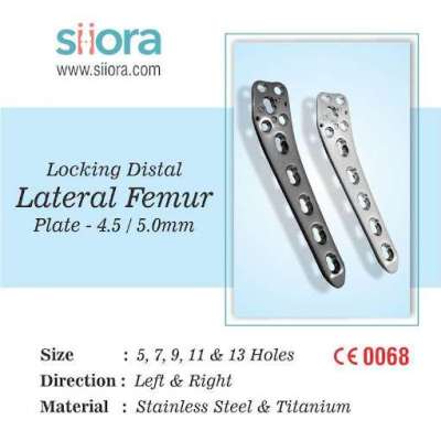 Variable Angle Locking Proximal Lateral Tibia Plate 3.5 /4.0 mm Profile Picture
