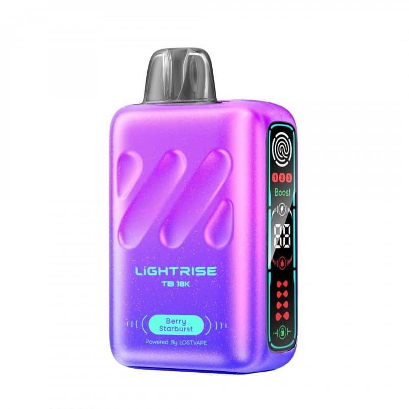 LIGHTRISE TB 18K Singles Berry Starburst Flavor in Every Puff!